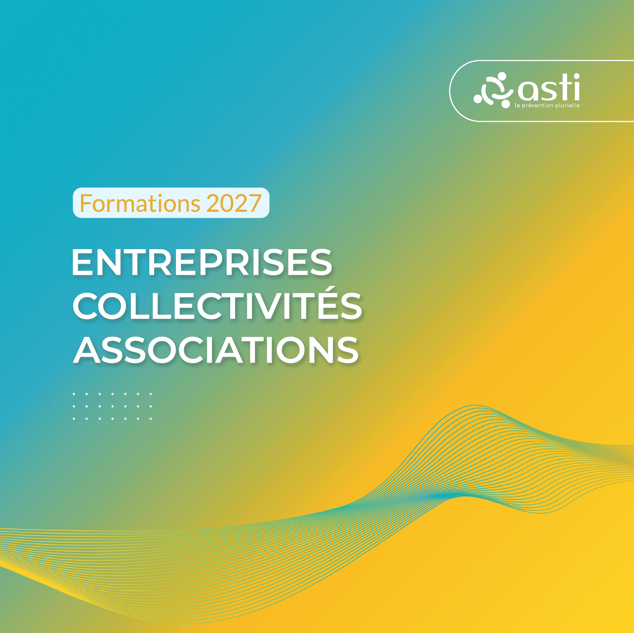 Couverture du calendrier formations 2027 pour entreprises collectivités associations